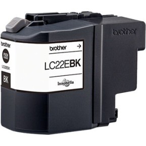 Brother LC22E Γνήσιο Μελάνι Εκτυπωτή InkJet Μαύρο (LC-22EBK)