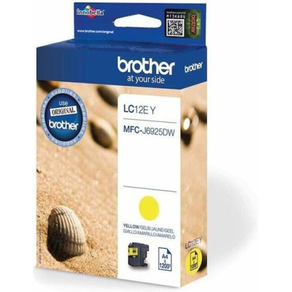 Brother Γνήσιο Μελάνι Εκτυπωτή InkJet Κίτρινο (LC-12EY)