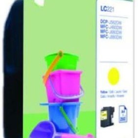Brother LC221 Γνήσιο Μελάνι Εκτυπωτή InkJet Κίτρινο (LC-221Y)