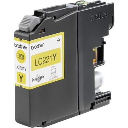 Brother LC221 Γνήσιο Μελάνι Εκτυπωτή InkJet Κίτρινο (LC-221Y)