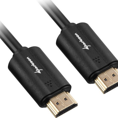 Sharkoon HDMI 2.0 Cable HDMI male - HDMI male 3m Μαύρο