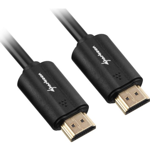 Sharkoon HDMI 2.0 Cable HDMI male - HDMI male 7.5m Μαύρο