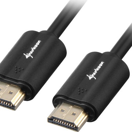 Sharkoon HDMI 2.0 Cable HDMI male - HDMI male 10m Μαύρο