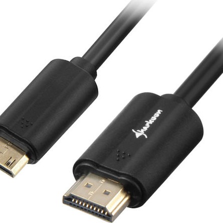 Sharkoon HDMI 2.0 Cable HDMI male - mini HDMI male 3m Μαύρο