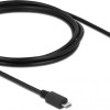 DeLock Angle (90°) USB 2.0 to micro USB Cable Μαύρο 1m (83535)