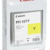 Canon PFI-107 Γνήσιο Μελάνι Εκτυπωτή InkJet Κίτρινο (6708B001)