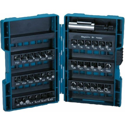 Makita Σετ 37 Μύτες Κατσαβιδιού Ίσιο / Σταυρός / Torx / Αστέρι