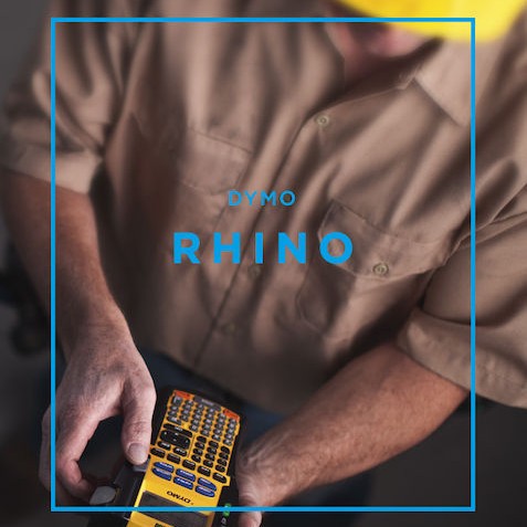 Dymo Rhino 5200 Kit Ηλεκτρονικός Ετικετογράφος Χειρός σε Κίτρινο Χρώμα