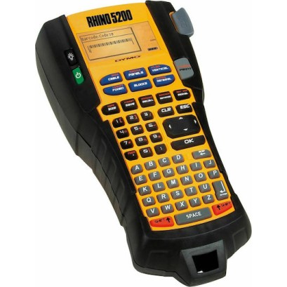 Dymo Rhino 5200 Kit Ηλεκτρονικός Ετικετογράφος Χειρός σε Κίτρινο Χρώμα