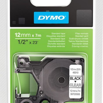Dymo 45010 Ταινία Ετικετογράφου 7m x 12mm σε Διάφανο Χρώμα