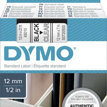 Dymo 45010 Ταινία Ετικετογράφου 7m x 12mm σε Διάφανο Χρώμα