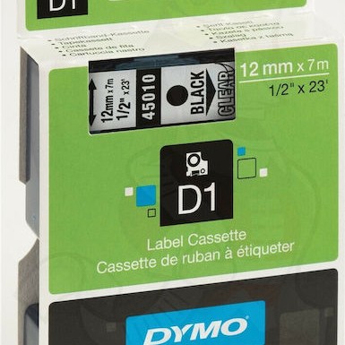 Dymo 45010 Ταινία Ετικετογράφου 7m x 12mm σε Διάφανο Χρώμα