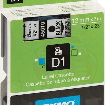Dymo 45010 Ταινία Ετικετογράφου 7m x 12mm σε Διάφανο Χρώμα