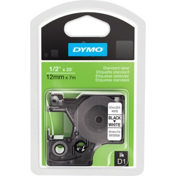 Dymo 45013 Ταινία Ετικετογράφου 7m x 12mm σε Λευκό Χρώμα