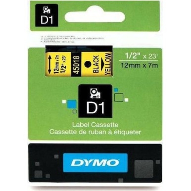 Dymo 45018 Ταινία Ετικετογράφου 7m x 12mm σε Κίτρινο Χρώμα