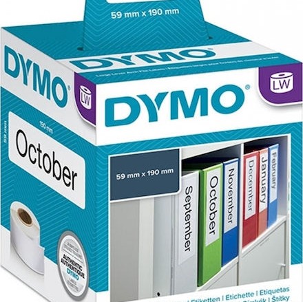 Dymo E4DIY99019 110 Αυτοκόλλητες Ετικέτες σε Ρολό για Εκτυπωτή Ετικετών Dymo LW 310, LW 320, LW 330, LW 400, LW 450, & LW 4XL 190x59mm