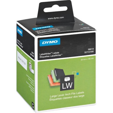 Dymo E4DIY99019 110 Αυτοκόλλητες Ετικέτες σε Ρολό για Εκτυπωτή Ετικετών Dymo LW 310, LW 320, LW 330, LW 400, LW 450, & LW 4XL 190x59mm