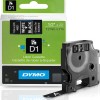 Dymo Ταινία Ετικετογράφου 7m x 12mm σε Μαύρο Χρώμα