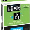 Dymo Ταινία Ετικετογράφου 7m x 12mm σε Μαύρο Χρώμα