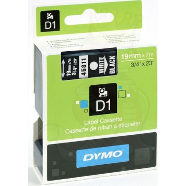 Dymo 45811 Ταινία Ετικετογράφου 7m x 19mm σε Μαύρο Χρώμα