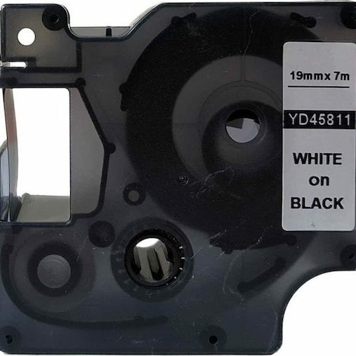 Dymo 45811 Ταινία Ετικετογράφου 7m x 19mm σε Μαύρο Χρώμα