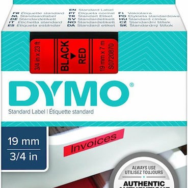 Dymo 45811 Ταινία Ετικετογράφου 7m x 19mm σε Μαύρο Χρώμα
