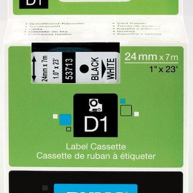 Dymo 53713 Ταινία Ετικετογράφου 7m x 24mm σε Λευκό Χρώμα