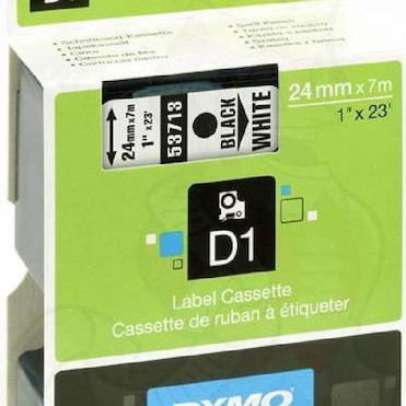 Dymo 53713 Ταινία Ετικετογράφου 7m x 24mm σε Λευκό Χρώμα