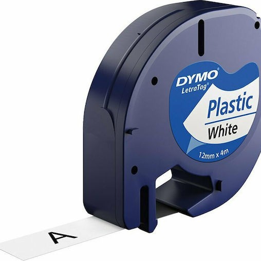Dymo 91221 Ταινία Ετικετογράφου 4m x 12mm σε Λευκό Χρώμα