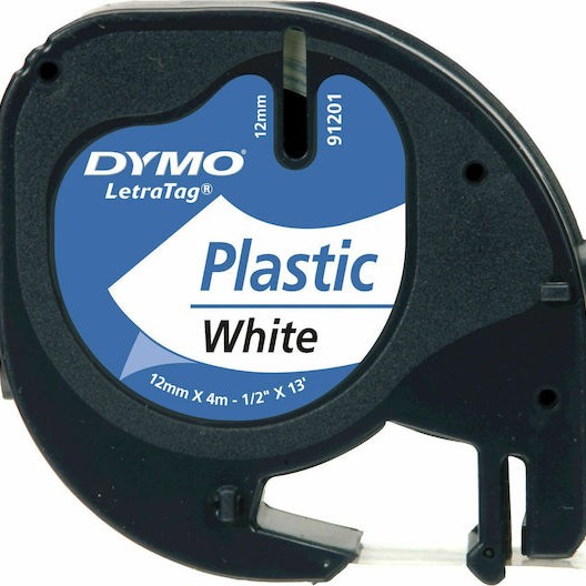 Dymo 91221 Ταινία Ετικετογράφου 4m x 12mm σε Λευκό Χρώμα
