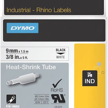 Dymo 18053 Ταινία Ετικετογράφου 1.5m x 9mm σε Λευκό Χρώμα