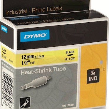 Dymo 18056 Ταινία Ετικετογράφου 1.5m x 12mm σε Κίτρινο Χρώμα