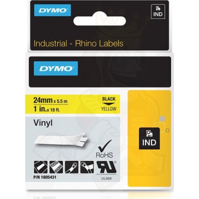 Dymo Ταινία Ετικετογράφου 5.5m x 24mm σε Κίτρινο Χρώμα