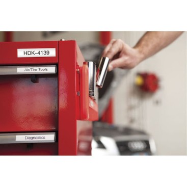 Dymo IND Permanent Polyester Ταινία Ετικετογράφου 5.5m x 12mm σε Λευκό Χρώμα