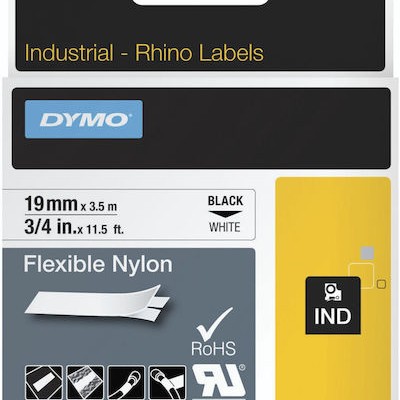 Dymo 18489 Ταινία Ετικετογράφου 3.5m x 19mm σε Λευκό Χρώμα