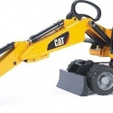 Bruder CAT με Ρόδες Εκσκαφέας 1:16 Αγροτικό για 4+ Ετών