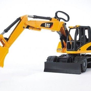 Bruder CAT με Ρόδες Εκσκαφέας 1:16 Αγροτικό για 4+ Ετών