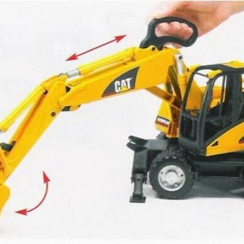 Bruder CAT με Ρόδες Εκσκαφέας 1:16 Αγροτικό για 4+ Ετών