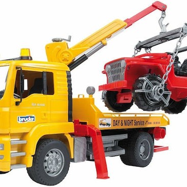 Bruder Γερανός Man Οδικής Βοήθειας με Γερανό & Τζιπάκι για 4+ Ετών