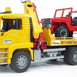 Bruder Γερανός Man Οδικής Βοήθειας με Γερανό & Τζιπάκι για 4+ Ετών