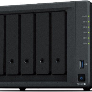Synology DiskStation DS1522+ NAS Tower με 5 θέσεις για HDD/M.2/SSD και 4 θύρες Ethernet