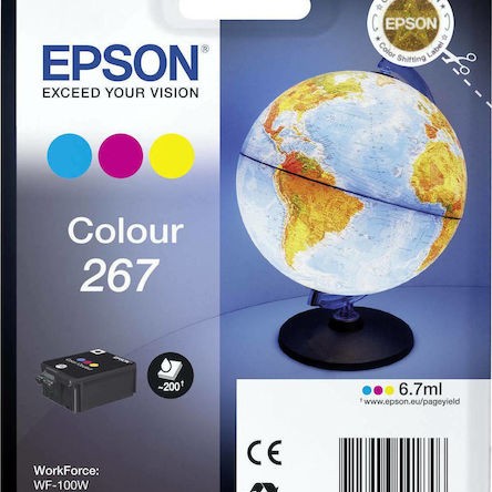Epson 267 Γνήσιο Μελάνι Εκτυπωτή InkJet Πολλαπλό (Color) (C13T26704010)