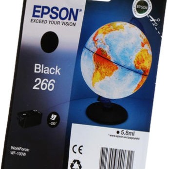 Epson 266 Γνήσιο Μελάνι Εκτυπωτή InkJet Μαύρο (C13T26614010)