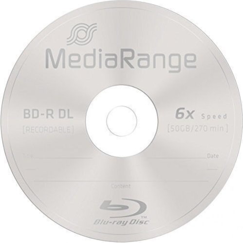 MediaRange Εγγράψιμα BD-R 6x Dual Layer 50GB Cake Box 25τμχ