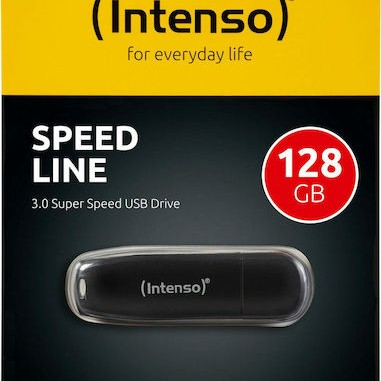 Intenso Speed Line 128GB USB 3.0 Stick Μαύρο