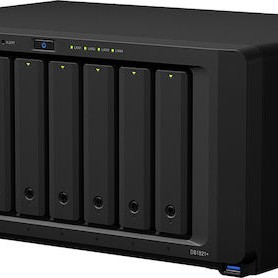 Synology DiskStation DS1821+ NAS Tower με 8 θέσεις για HDD/M.2/SSD και 4 θύρες Ethernet
