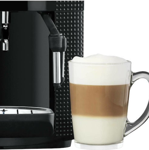 Krups Αυτόματη Μηχανή Espresso 1450W Πίεσης 15bar με Μύλο Άλεσης Μαύρη EA8108