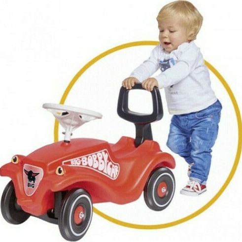 Big Bobby Car Walker 2 in 1 Accessory Learn to Walk Περπατούρα για 12+ Μηνών Κόκκινη