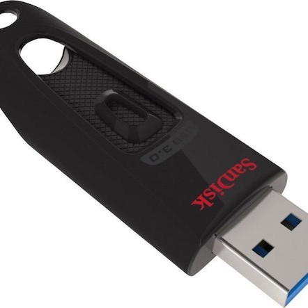 Sandisk Ultra 128GB USB 3.0 Stick Μαύρο