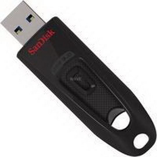 Sandisk Ultra 256GB USB 3.0 Stick Μαύρο
